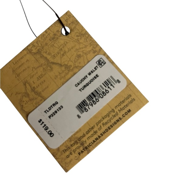 NWT Patricia Nash NWT CAUCHY Wallet turquoise tooled - Picture 3 of 8